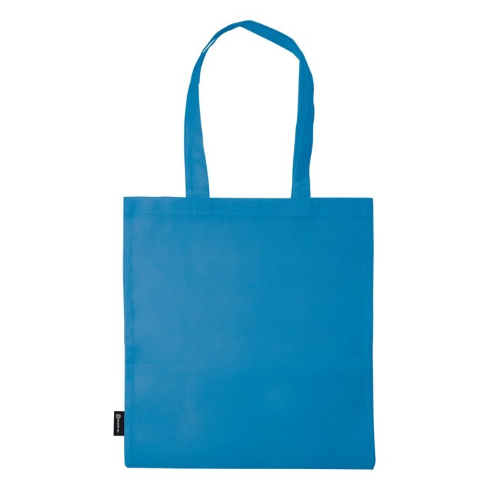 Bolsa de non-woven en varios colores con asas largas 75 g/m2 color azul tercera vista
