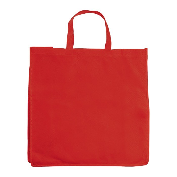 Bolsa grande de non-woven para la compra en varios colores 75 g/m2 color rojo segunda vista