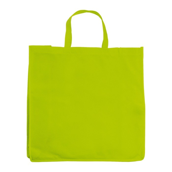 Bolsa grande de non-woven para la compra en varios colores 75 g/m2 color verde lima segunda vista