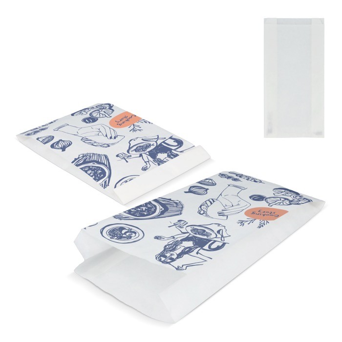 Bolsa de papel alimentaria ecológica y resistente 15 x 7 x 36cm