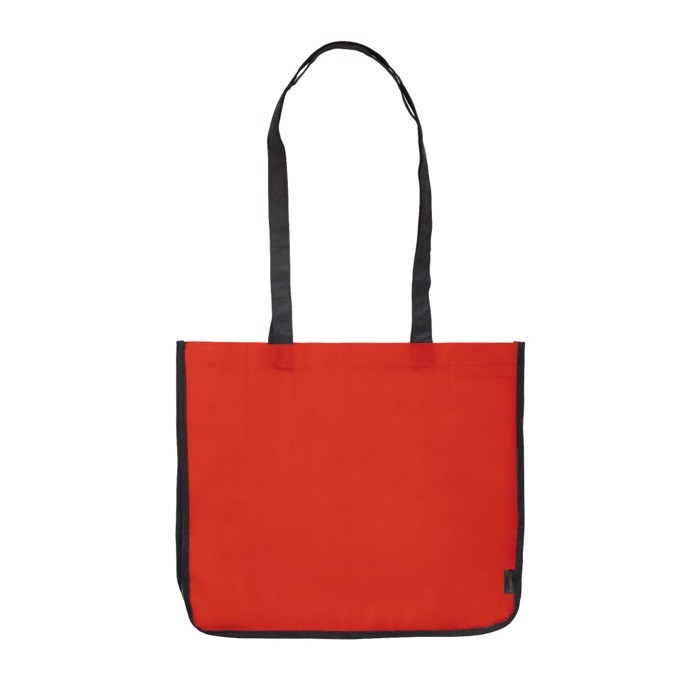 Bolsa de non-woven laminado de colores con los lados en blanco color rojo segunda vista