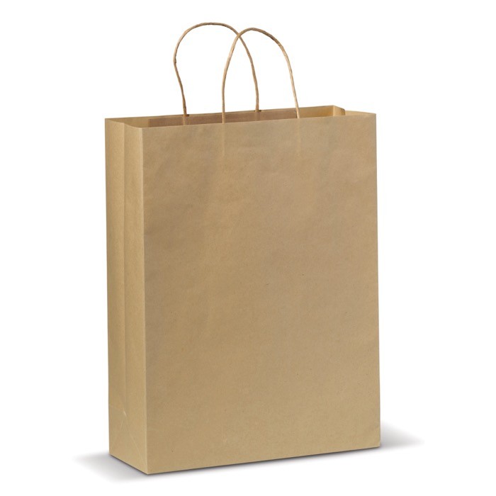 Bolsa de papel kraft de colores grande para regalo 120 g/m2 color marrón claro Bolsa de papel kraft de colores grande para regalo 120 g/m2 color marrón claro