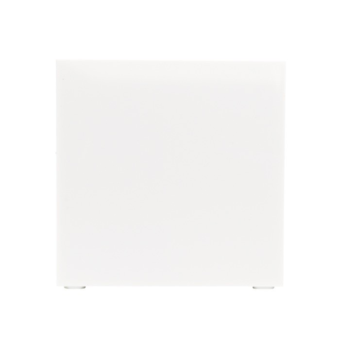 Cubo de notas de 800 hojas lisas FSC en caja de cubo 10x10x10cm color blanco cuarta vista Cubo de notas de 800 hojas lisas FSC en caja de cubo 10x10x10cm color blanco cuarta vista