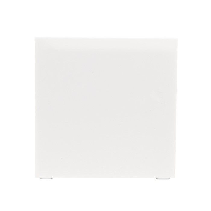 Cubo de notas de 800 hojas lisas FSC en caja de cubo 10x10x10cm color blanco quinta vista Cubo de notas de 800 hojas lisas FSC en caja de cubo 10x10x10cm color blanco quinta vista