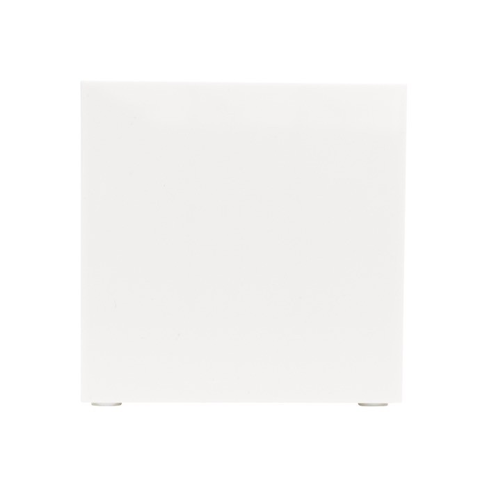 Cubo de notas de 800 hojas lisas FSC en caja con compartimientos color blanco quinta vista Cubo de notas de 800 hojas lisas FSC en caja con compartimientos color blanco quinta vista