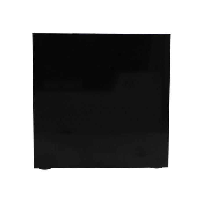 Cubo de notas de 800 hojas lisas FSC en caja con compartimientos color negro quinta vista Cubo de notas de 800 hojas lisas FSC en caja con compartimientos color negro quinta vista