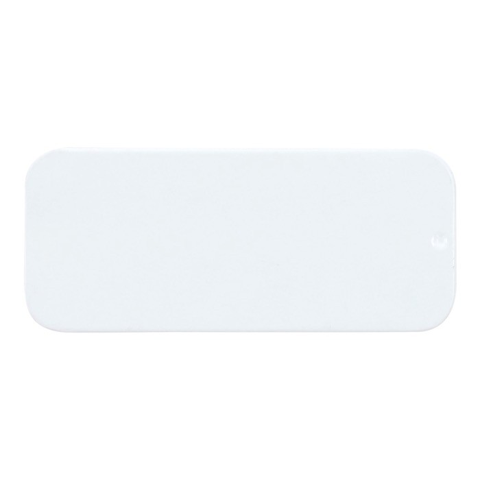 Cajita de metal deslizante con caramelos de menta sin azúcar color blanco segunda vista