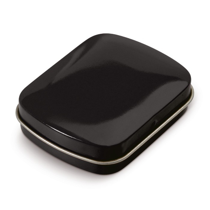 Caja de mentas rectangular en varios colores 23gr color negro Caja de mentas rectangular en varios colores 23gr color negro