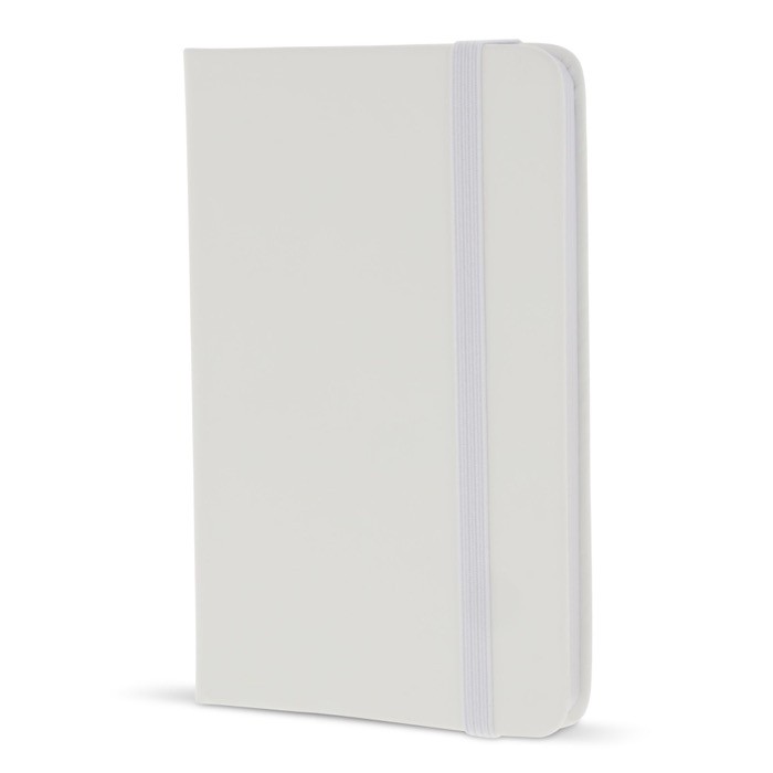 Libreta de PU en varios colores vivos con cinta a juego y papel FSC A6 color blanco Libreta de PU en varios colores vivos con cinta a juego y papel FSC A6 color blanco