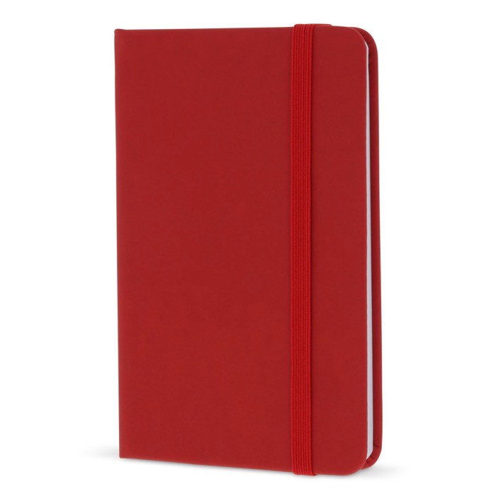 Libreta de PU en varios colores vivos con cinta a juego y papel FSC A6 color rojo Libreta de PU en varios colores vivos con cinta a juego y papel FSC A6 color rojo
