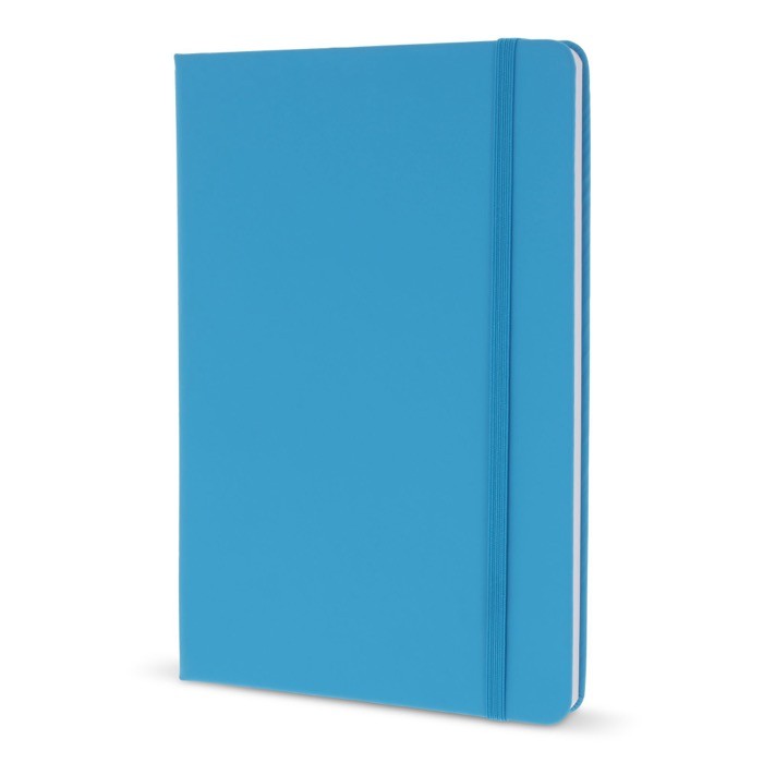 Libreta de PU en varios colores vivos con cinta a juego y papel FSC A5 color azul claro Libreta de PU en varios colores vivos con cinta a juego y papel FSC A5 color azul claro