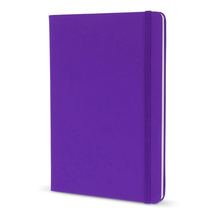 Libreta de PU en varios colores vivos con cinta a juego y papel FSC A5 color morado Libreta de PU en varios colores vivos con cinta a juego y papel FSC A5 color morado