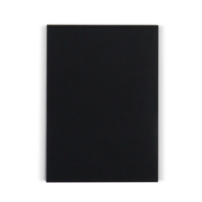 Bloc de notas de tapa flexible en varios colores con 150 hojas color negro segunda vista