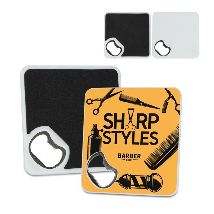 Posavaso con base antideslizante con multifunción de abrebotellas Posavaso con base antideslizante con multifunción de abrebotellas