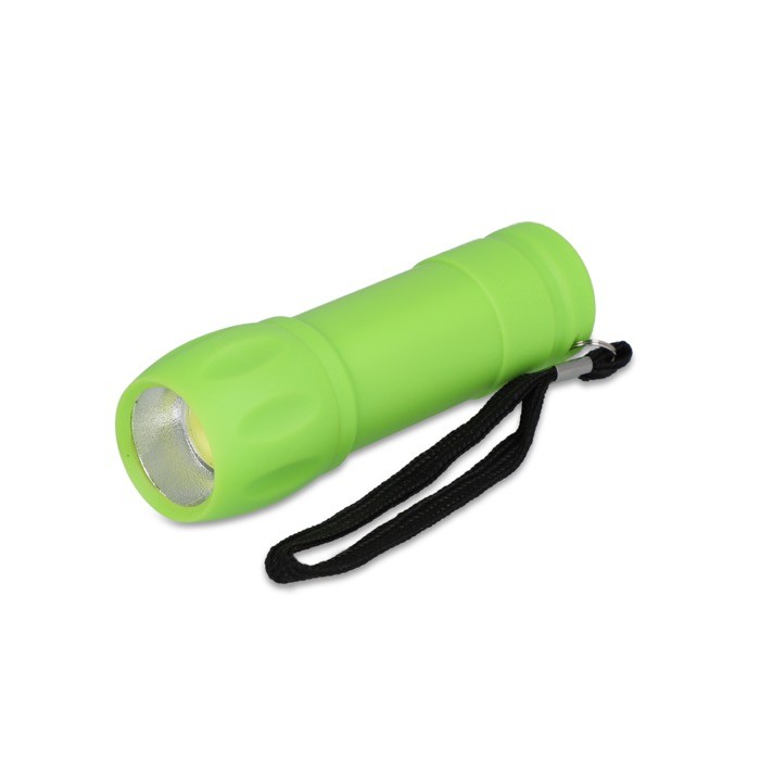 Linternas de plástico reciclado en varios colores de luz COB color verde lima Linternas de plástico reciclado en varios colores de luz COB color verde lima