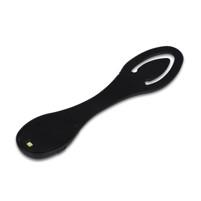 Lámpara y marcapáginas flexible y recargable para libros color negro Lámpara y marcapáginas flexible y recargable para libros color negro