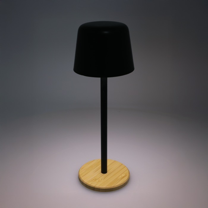 Lámpara de mesa personalizable con 3 modos de iluminación color negro quinta vista Lámpara de mesa personalizable con 3 modos de iluminación color negro quinta vista