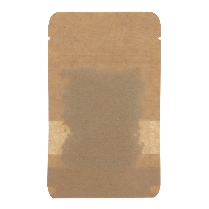 Bolsa de semillas de flores de abeja y mariposa en bolsa de papel kraft color marrón tercera vista