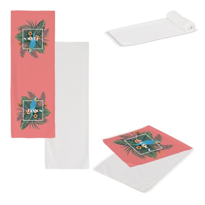 Toalla deportiva de RPET especial para sublimación 30x80 cm Toalla deportiva de RPET especial para sublimación 30x80 cm