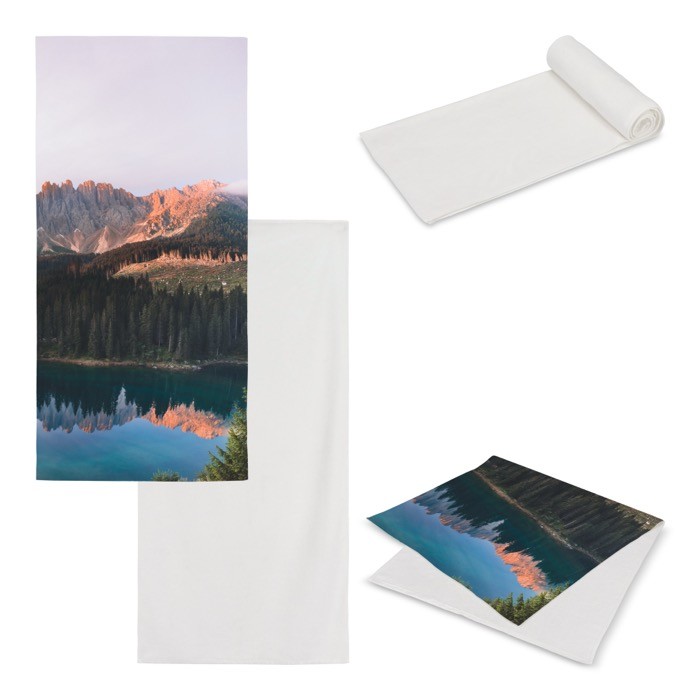 Toalla de algodón y terciopelo de poliéster para sublimar 50x100 cm Toalla de algodón y terciopelo de poliéster para sublimar 50x100 cm