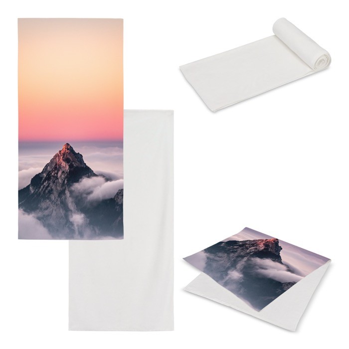 Toalla de algodón y terciopelo de poliéster para sublimar 70x140 cm Toalla de algodón y terciopelo de poliéster para sublimar 70x140 cm