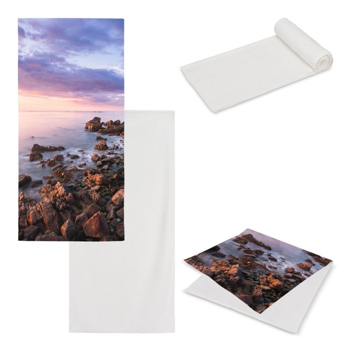 Toalla de algodón y terciopelo de poliéster para sublimar 100x180 cm Toalla de algodón y terciopelo de poliéster para sublimar 100x180 cm