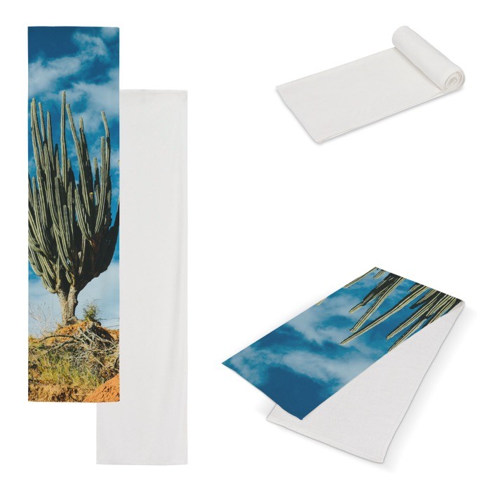 Toalla de algodón y terciopelo de poliéster para sublimar 30x130 cm