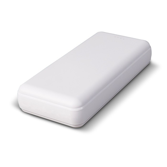 Batería externa con puertos USB-A y un puerto tipo C 16.000 mAh color blanco Batería externa con puertos USB-A y un puerto tipo C 16.000 mAh color blanco