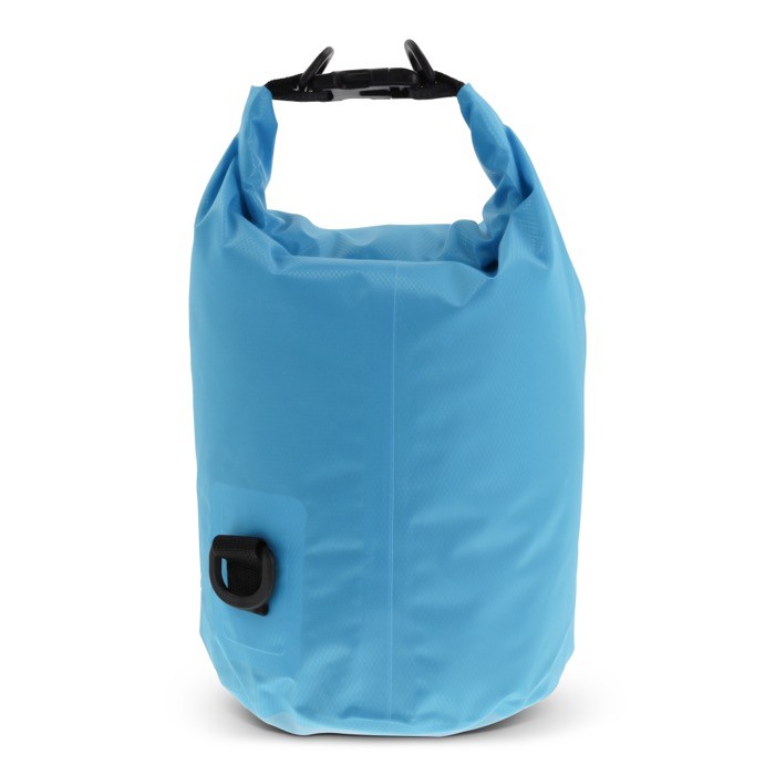 Bolsa de lona impermeable en varios colores con capacidad de 5L color azul claro tercera vista