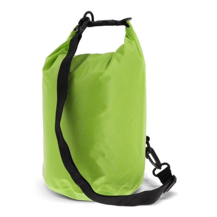 Bolsa de lona impermeable en varios colores con capacidad de 5L color verde lima