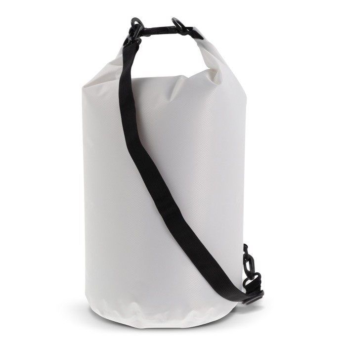 Bolsa de lona impermeable en varios colores con capacidad de 15L color blanco