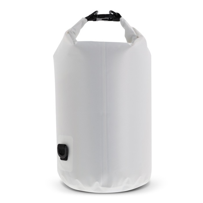 Bolsa de lona impermeable en varios colores con capacidad de 15L color blanco tercera vista