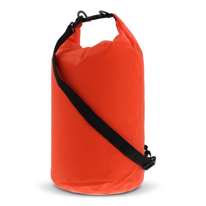 Bolsa de lona impermeable en varios colores con capacidad de 15L color naranja