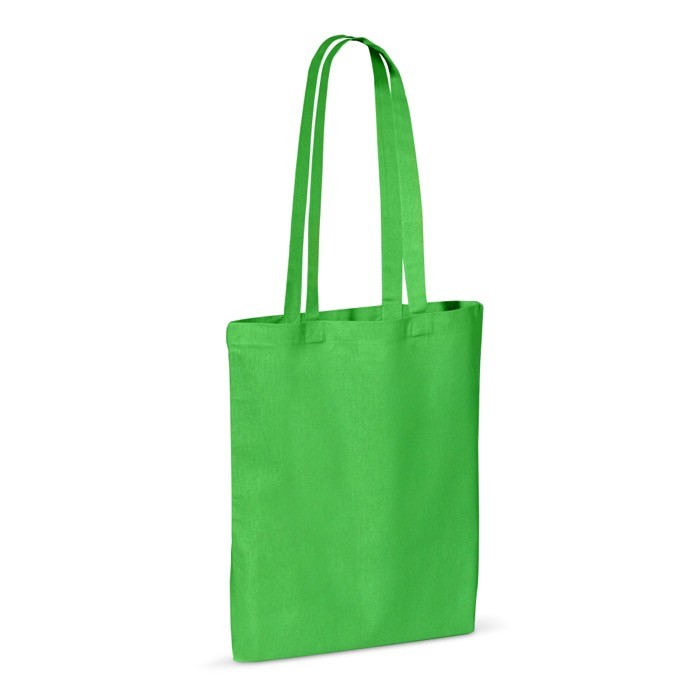 Bolsa de algodón con certificación OEKO-TEX de colores 140 g/m2 color verde lima Bolsa de algodón con certificación OEKO-TEX de colores 140 g/m2 color verde lima