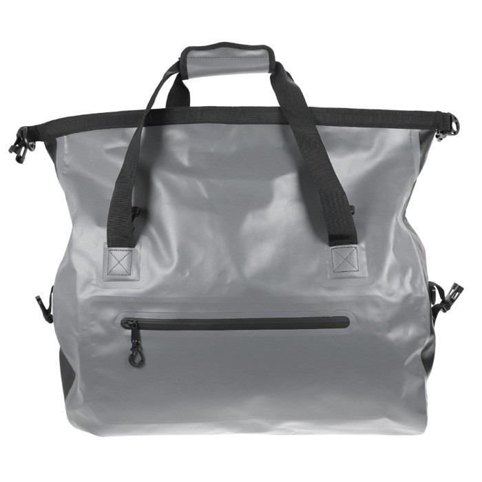 Bolsa de deporte impermeable con doble asa y capacidad de 40L color gris oscuro quinta vista