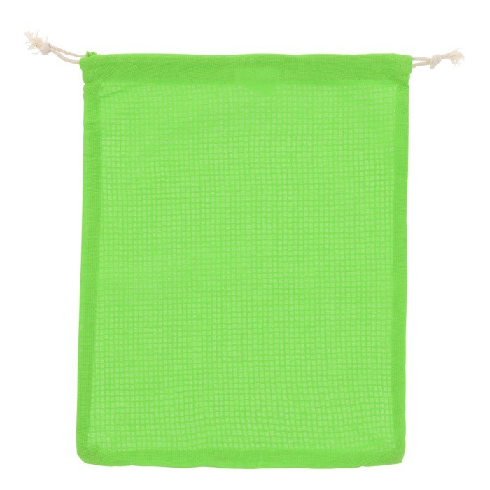 Bolsa reutilizable de algodón para frutas y verduras 25x30 cm color verde lima Bolsa reutilizable de algodón para frutas y verduras 25x30 cm color verde lima