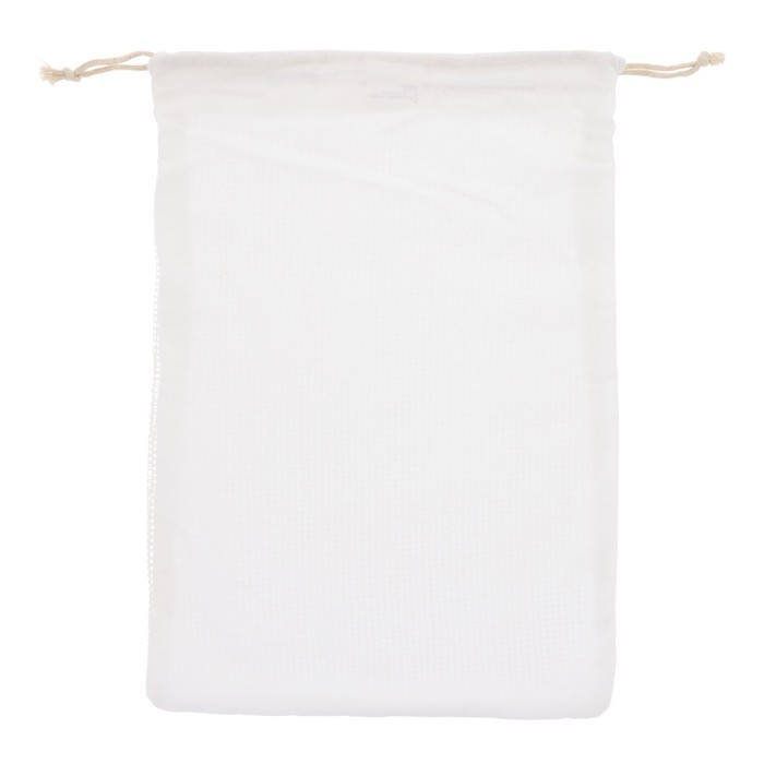 Bolsa reutilizable de algodón para frutas y verduras 30x40 cm color blanco Bolsa reutilizable de algodón para frutas y verduras 30x40 cm color blanco