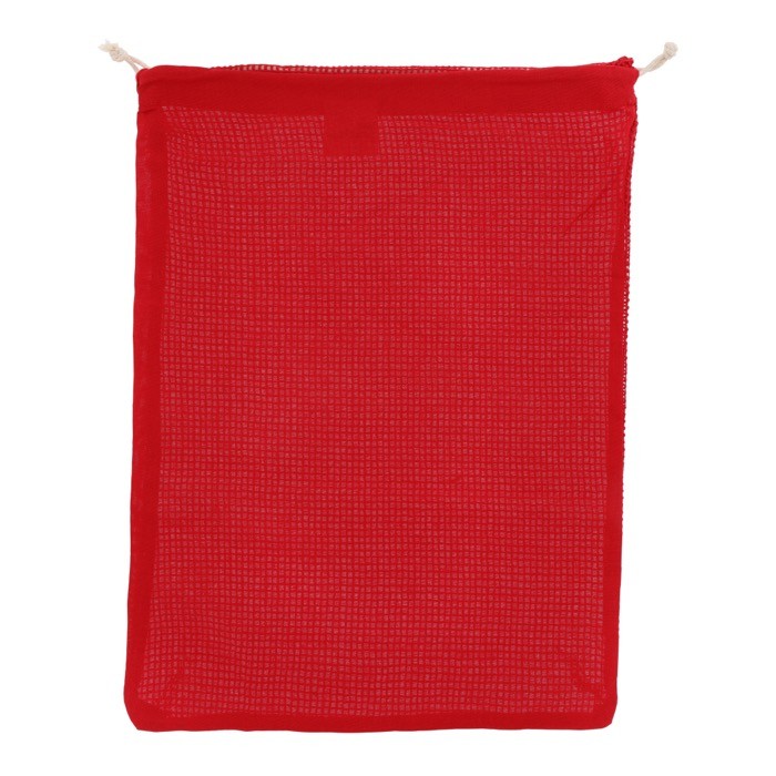 Bolsa reutilizable de algodón para frutas y verduras 30x40 cm color rojo Bolsa reutilizable de algodón para frutas y verduras 30x40 cm color rojo