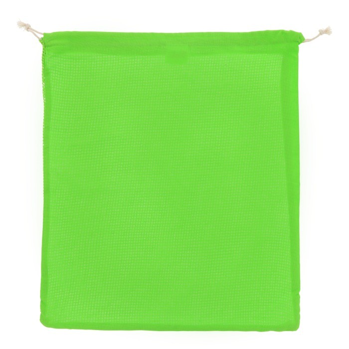 Bolsa reutilizable de algodón para frutas y verduras 40x45 cm color verde lima Bolsa reutilizable de algodón para frutas y verduras 40x45 cm color verde lima