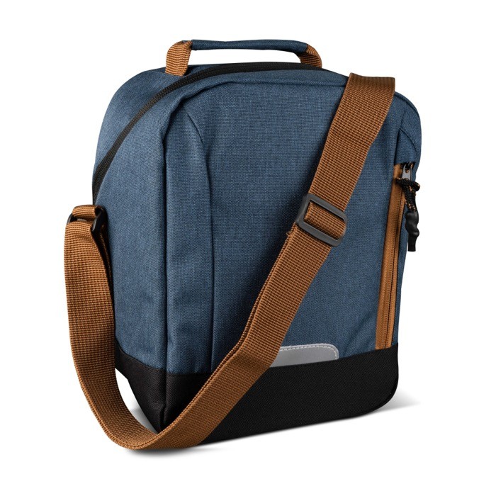 Bolsa nevera con correa ajustable con bolsillo delantero 8L color azul oscuro Bolsa nevera con correa ajustable con bolsillo delantero 8L color azul oscuro