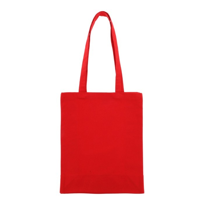 Bolsa de lona de colores con certificación OEKO-TEX 280 g/m2 color rojo segunda vista Bolsa de lona de colores con certificación OEKO-TEX 280 g/m2 color rojo segunda vista