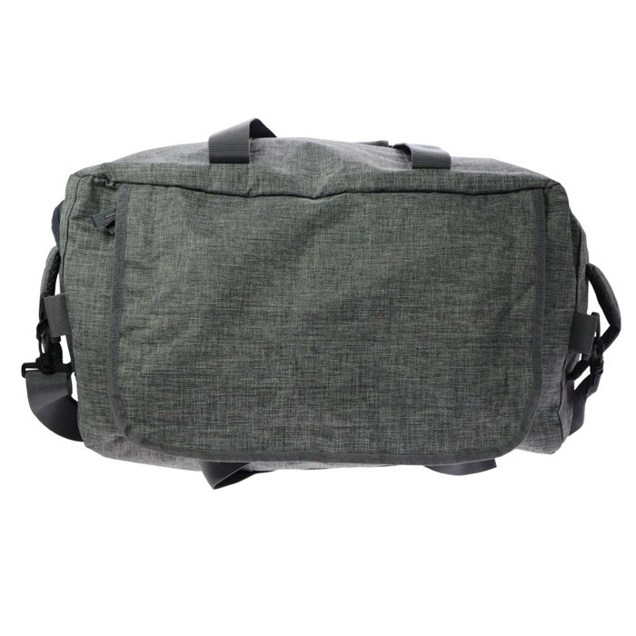 Bolsa de viaje espaciosa de RPET con asas de doble tamaño color gris septima vista Bolsa de viaje espaciosa de RPET con asas de doble tamaño color gris septima vista