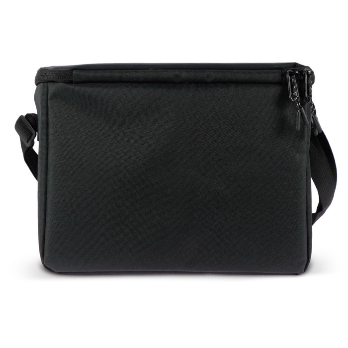 Bolsa nevera negra de RPET con correa para el hombro 8 L color negro quinta vista