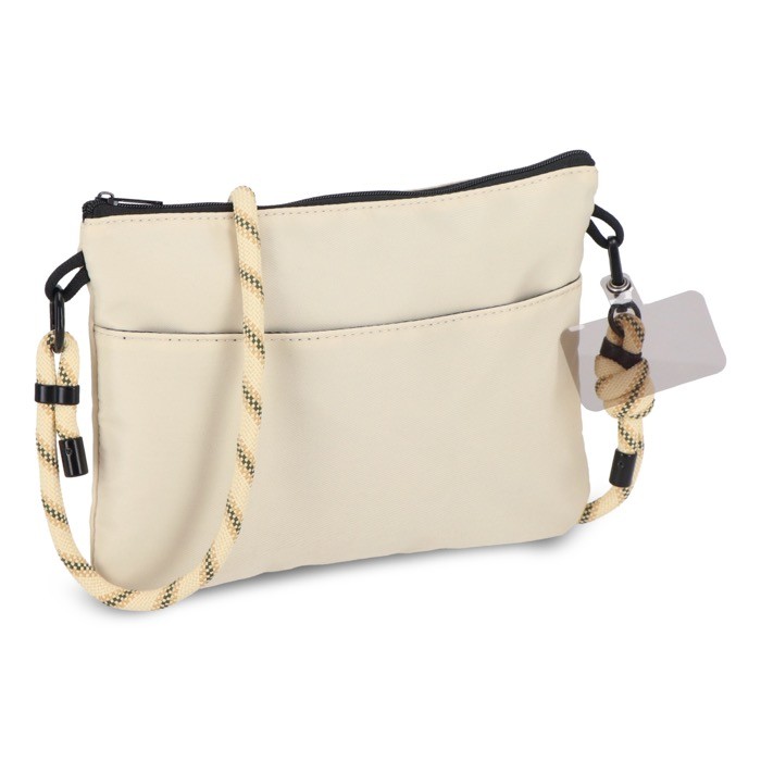 Bandolera rectangular para llevar artículos esenciales del día a día color beige Bandolera rectangular para llevar artículos esenciales del día a día color beige
