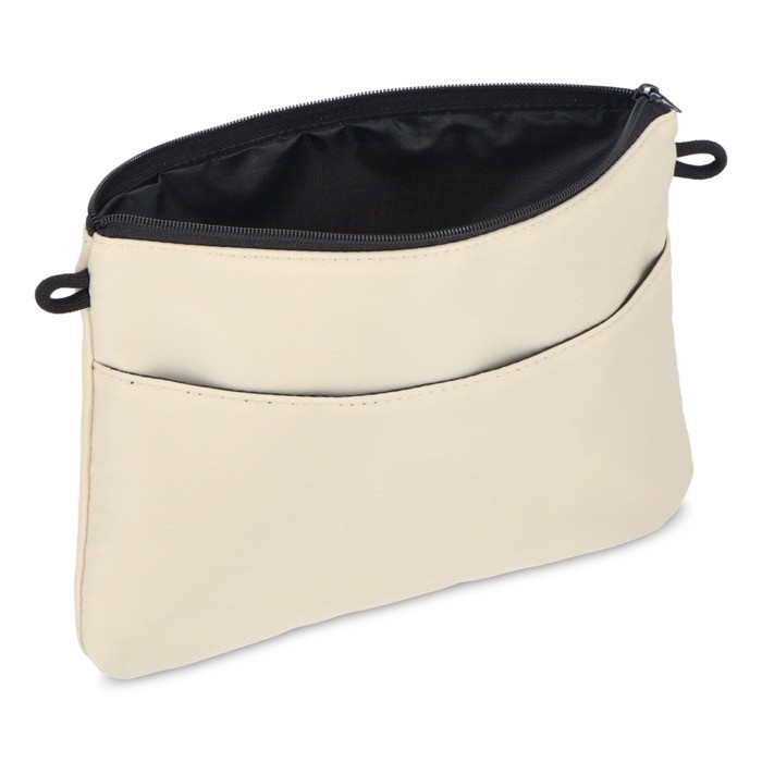 Bandolera rectangular para llevar artículos esenciales del día a día color beige cuarta vista Bandolera rectangular para llevar artículos esenciales del día a día color beige cuarta vista