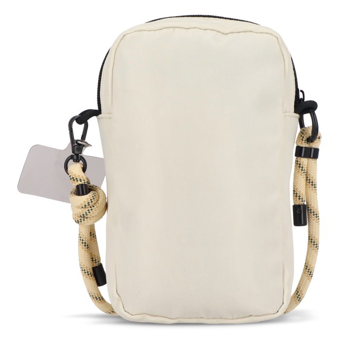 Bandolera con capacidad para una botella de agua de 500ml color beige tercera vista Bandolera con capacidad para una botella de agua de 500ml color beige tercera vista