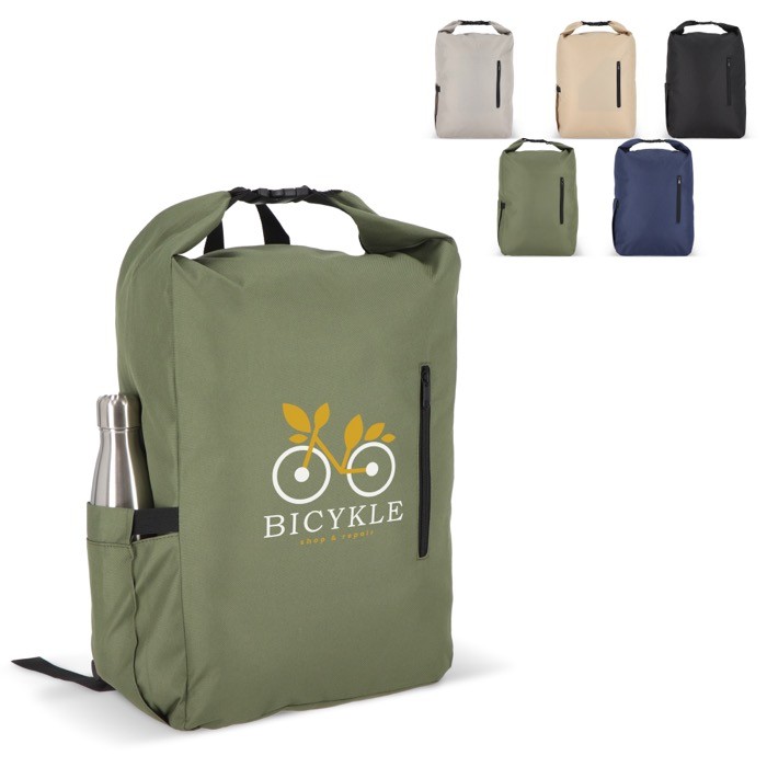 Mochila enrollable de RPET con asa superior de hebilla 20L Mochila enrollable de RPET con asa superior de hebilla 20L