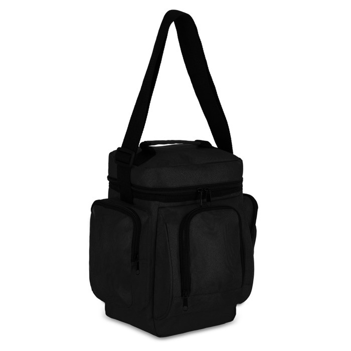 Bolsa nevera con múltiples y espaciosos compartimientos color negro Bolsa nevera con múltiples y espaciosos compartimientos color negro