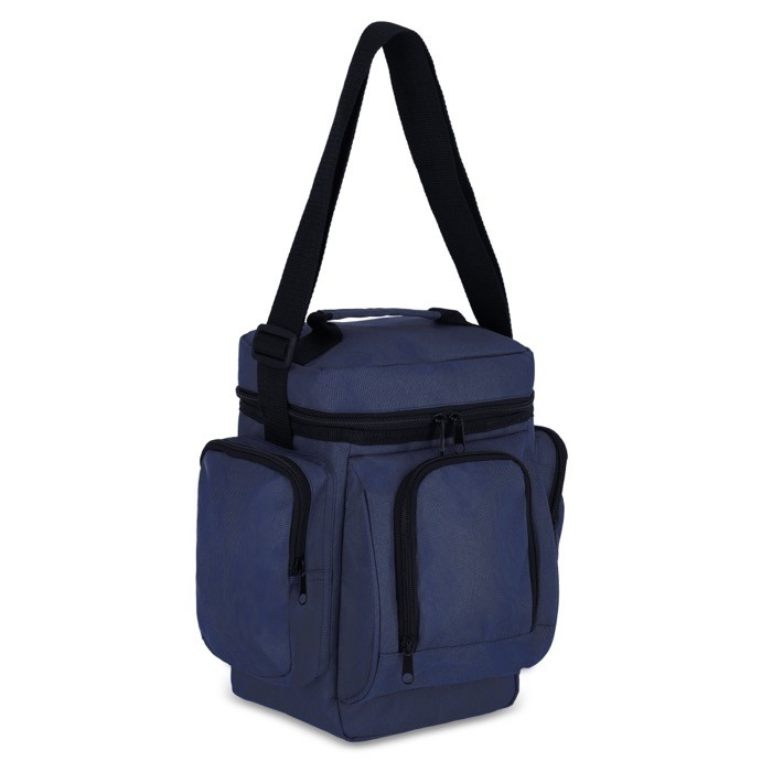 Bolsa nevera con múltiples y espaciosos compartimientos color azul oscuro Bolsa nevera con múltiples y espaciosos compartimientos color azul oscuro