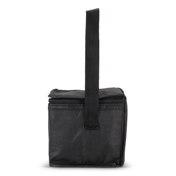 Bolsa nevera con forro de aluminio en el interior para 6 latas color negro sexta vista Bolsa nevera con forro de aluminio en el interior para 6 latas color negro sexta vista